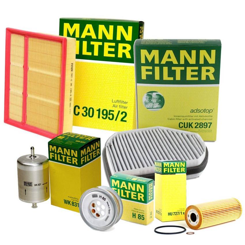 Mercedes Air / Cabin Air / Fuel / Engine Oil Filter Kit 604094130410 - MANN-FILTER 3797687KIT